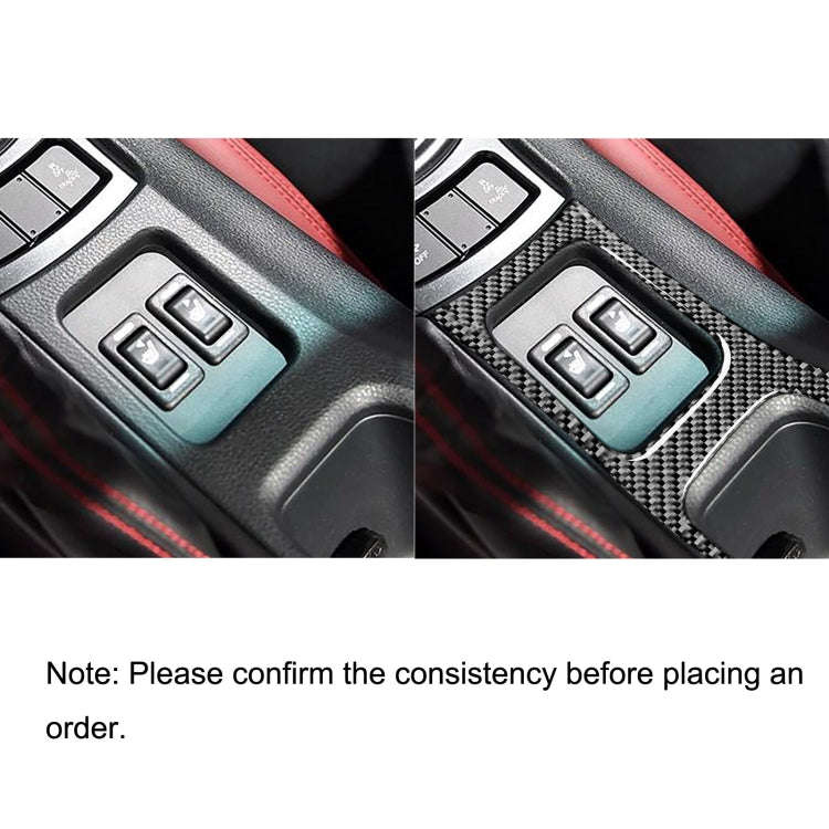 Car Carbon Fiber Central Armrest Panel Decorative Sticker for Subaru BRZ / Toyota 86 2017-2019, L...