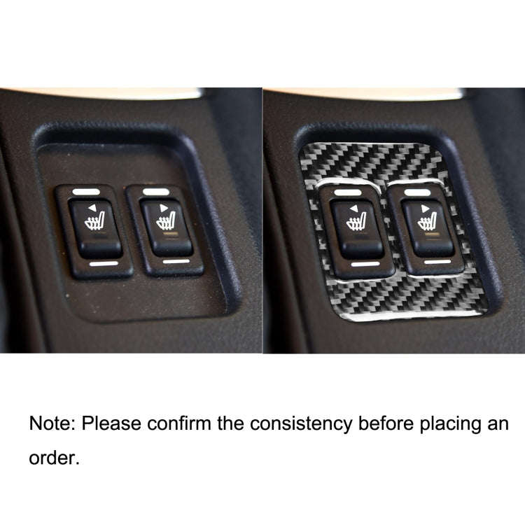 Car Carbon Fiber Seat Heating Button A Decorative Sticker for Subaru BRZ / Toyota 86 2017-2019, L...