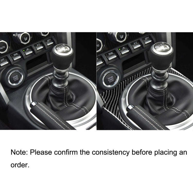 Car Carbon Fiber Gear Decorative Sticker for Subaru BRZ / Toyota 86 2017-2019, Left Drive