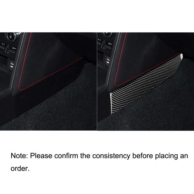 2 in 1 Car Carbon Fiber Both Sides of the Landing Platform Decorative Sticker for Subaru BRZ / To...