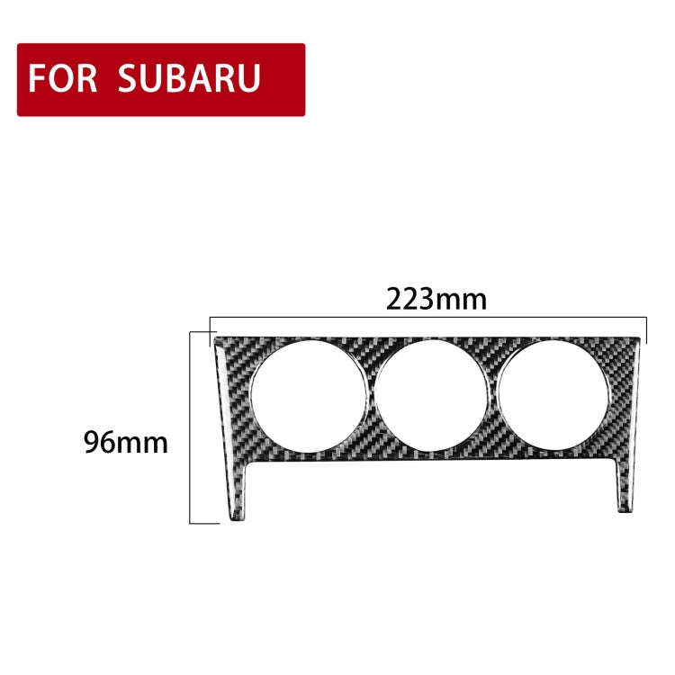 Car Carbon Fiber Air Conditioning Button A Decorative Sticker for Subaru BRZ / Toyota 86 2017-201...