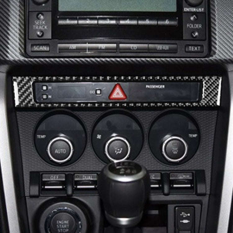 Car Carbon Fiber Emergency Light Frame Decorative Sticker for Subaru BRZ / Toyota 86 2017-2019, L...