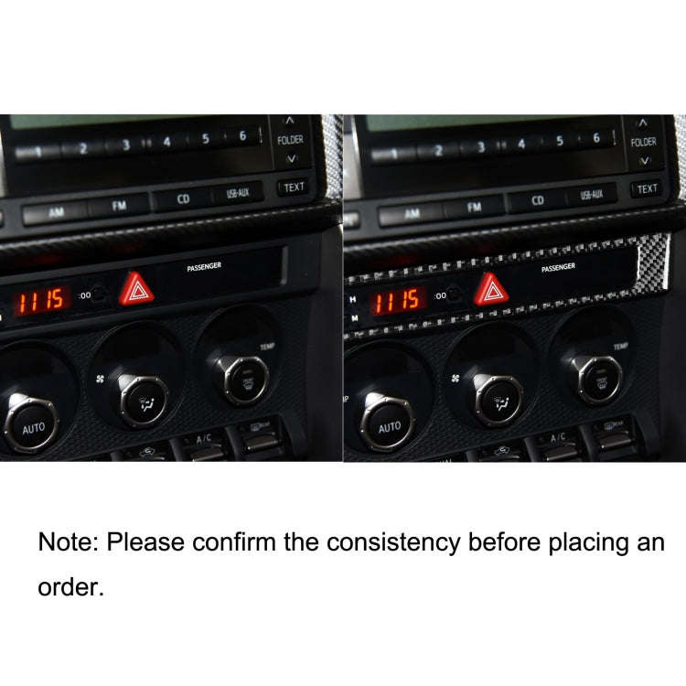Car Carbon Fiber Emergency Light Frame Decorative Sticker for Subaru BRZ / Toyota 86 2017-2019, L...