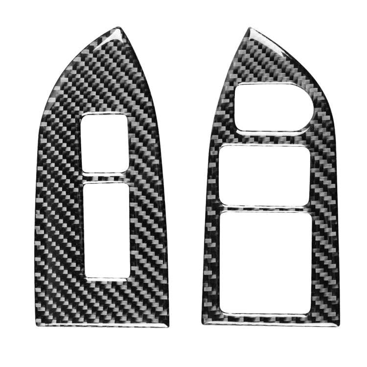 2 in 1 Car Carbon Fiber Window Lift Panel Decorative Sticker for Subaru BRZ / Toyota 86 2017-2019...