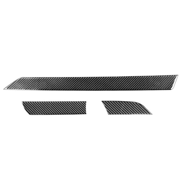 3 PCS / Set Carbon Fiber Car Center Console Decorative Sticker for Toyota Tundra 2014-2018, Left ...