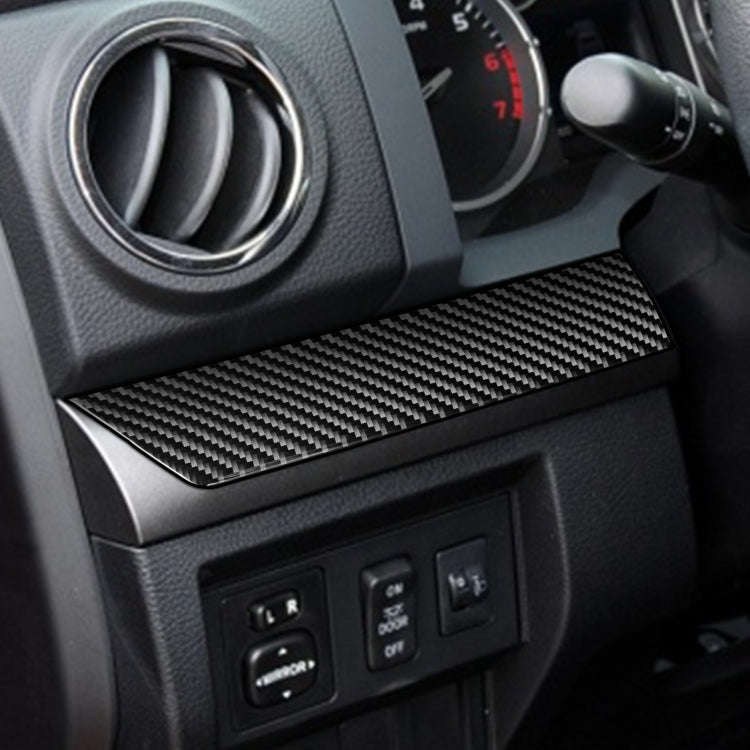 3 PCS / Set Carbon Fiber Car Center Console Decorative Sticker for Toyota Tundra 2014-2018, Left ...