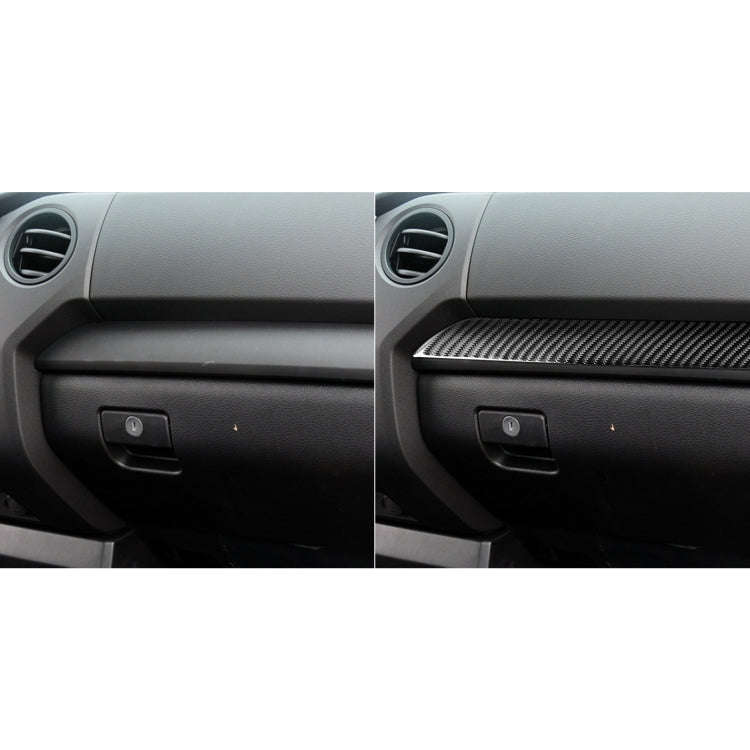 3 PCS / Set Carbon Fiber Car Center Console Decorative Sticker for Toyota Tundra 2014-2018, Left ...