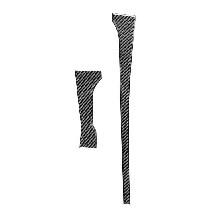 2 PCS / Set Carbon Fiber Car Central Control Gear Decorative Sticker for Toyota Tundra 2014-2018,...