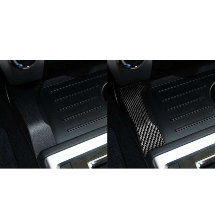2 PCS / Set Carbon Fiber Car Central Control Gear Decorative Sticker for Toyota Tundra 2014-2018,...