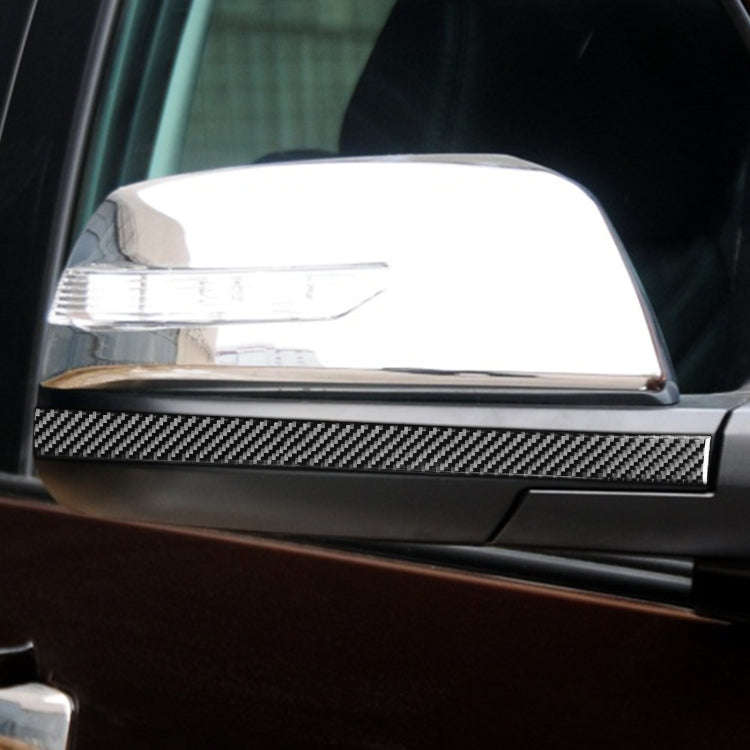 2 PCS / Set Carbon Fiber Car Rearview Mirror Anti-scratch Strip Decorative Sticker for Toyota Tun...