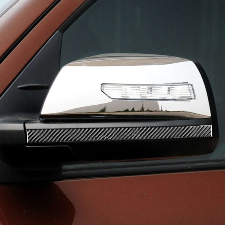 2 PCS / Set Carbon Fiber Car Rearview Mirror Anti-scratch Strip Decorative Sticker for Toyota Tun...
