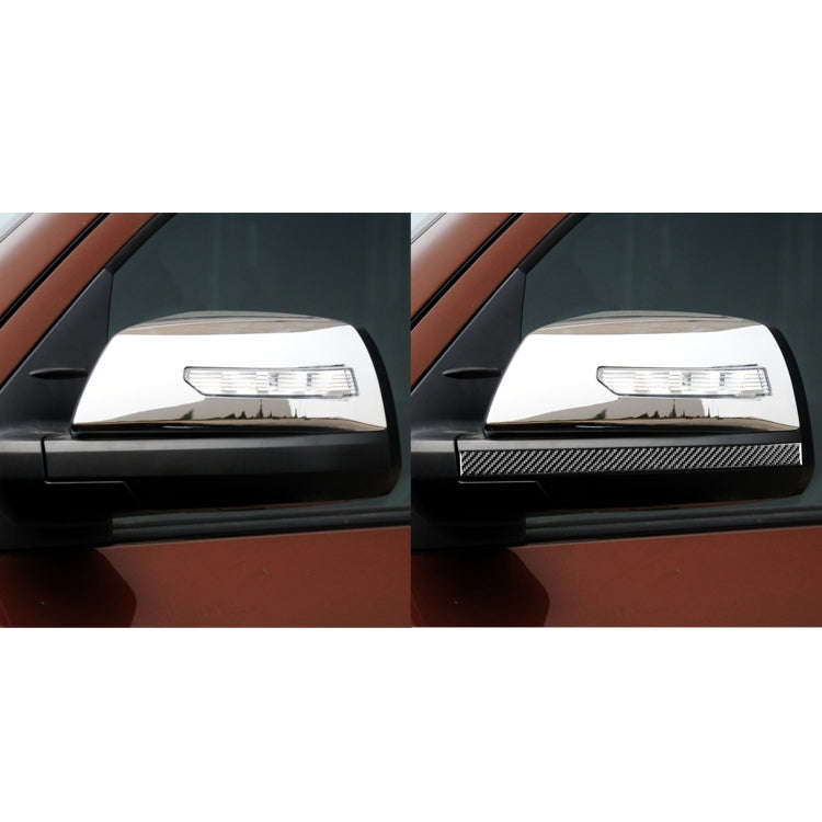 2 PCS / Set Carbon Fiber Car Rearview Mirror Anti-scratch Strip Decorative Sticker for Toyota Tun...