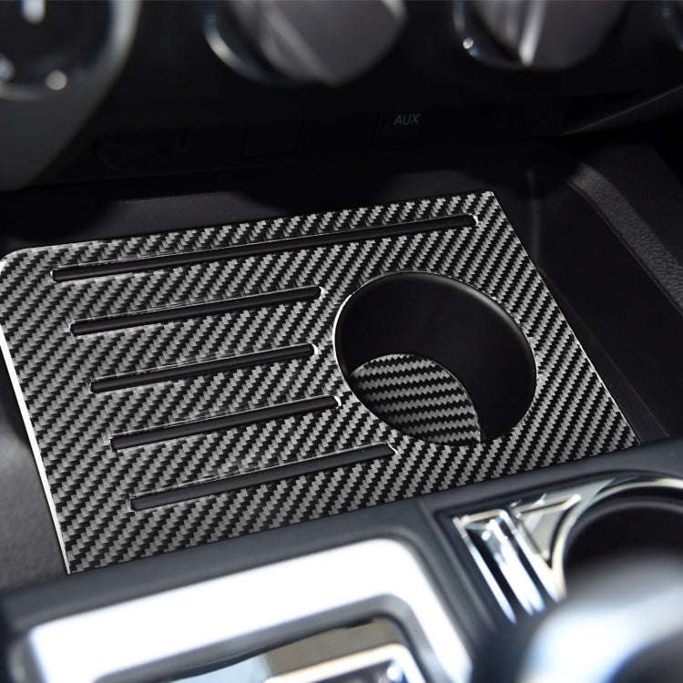 2 PCS / Set Carbon Fiber Car Central Control Storage Box Slot Mat Decorative Sticker for Toyota T...