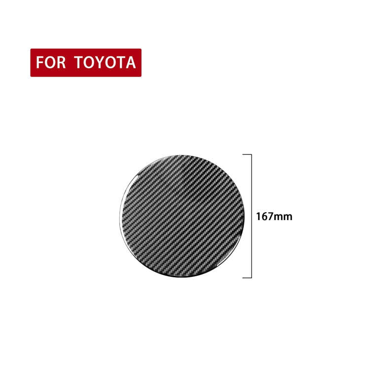 Carbon Fiber Car Fuel Tank Cover Decorative Sticker for Toyota Tundra 2014-2018, Left Right Drivi...