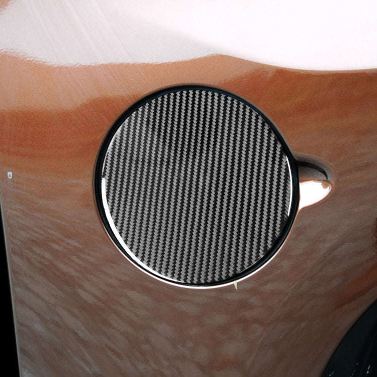 Carbon Fiber Car Fuel Tank Cover Decorative Sticker for Toyota Tundra 2014-2018, Left Right Drivi...