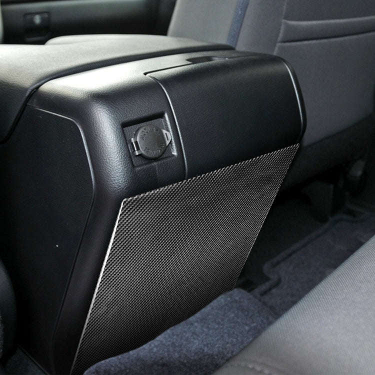 Carbon Fiber Car Rear Exhaust Air Outlet Anti-kick Panel Decorative Sticker for Toyota Tundra 201...