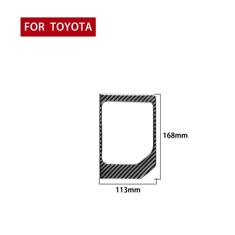 Carbon Fiber Car Gear Panel Decorative Sticker for Toyota Tundra 2014-2018, Left Right Driving Un...