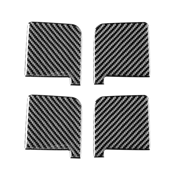 4 PCS / Set Carbon Fiber Car Inner Door Bowl Decorative Sticker for Toyota Tundra 2014-2018, Left...