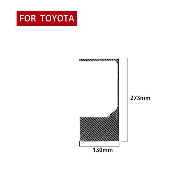Carbon Fiber Car Gear Outer Frame Decorative Sticker for Toyota Tundra 2014-2018, Left Right Driv...