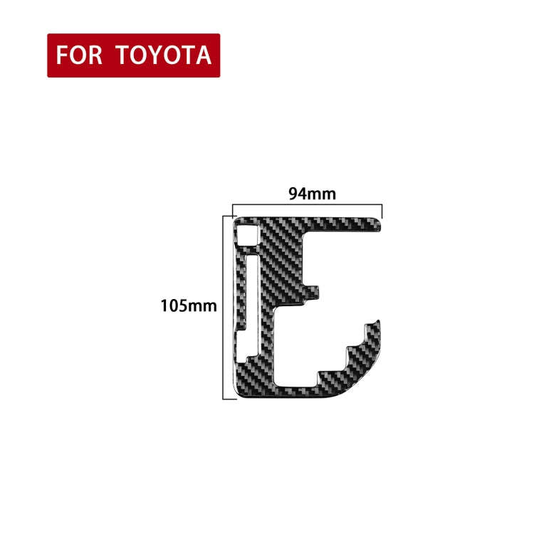 Carbon Fiber Car Gear Indicator Decorative Sticker for Toyota Tundra 2014-2018, Left Right Drivin...