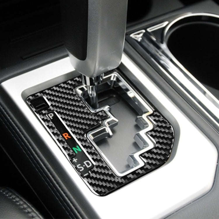 Carbon Fiber Car Gear Indicator Decorative Sticker for Toyota Tundra 2014-2018, Left Right Drivin...