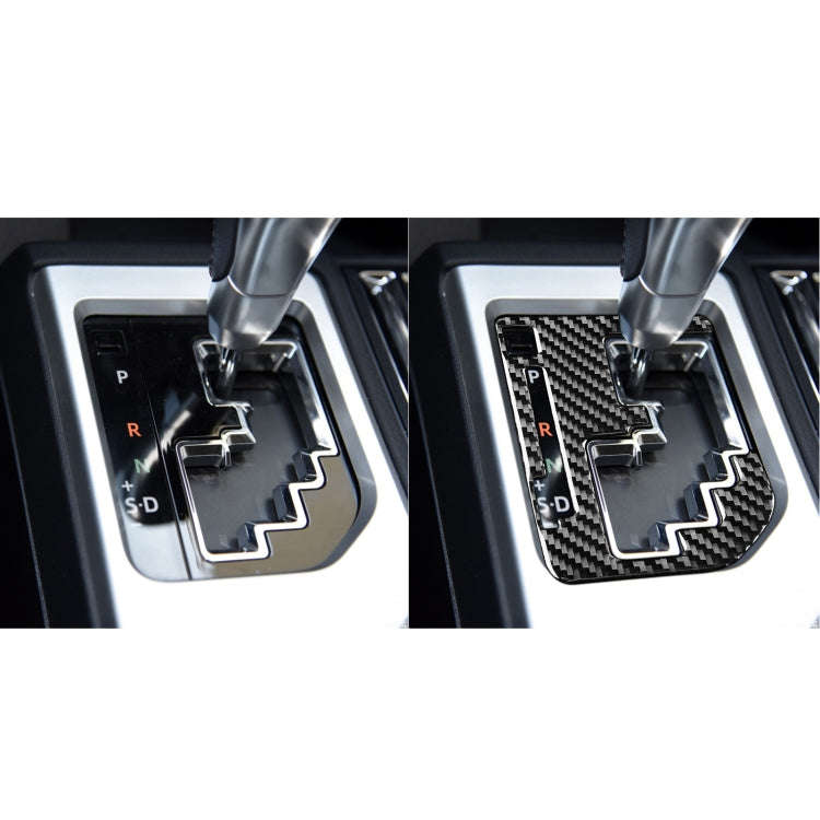 Carbon Fiber Car Gear Indicator Decorative Sticker for Toyota Tundra 2014-2018, Left Right Drivin...