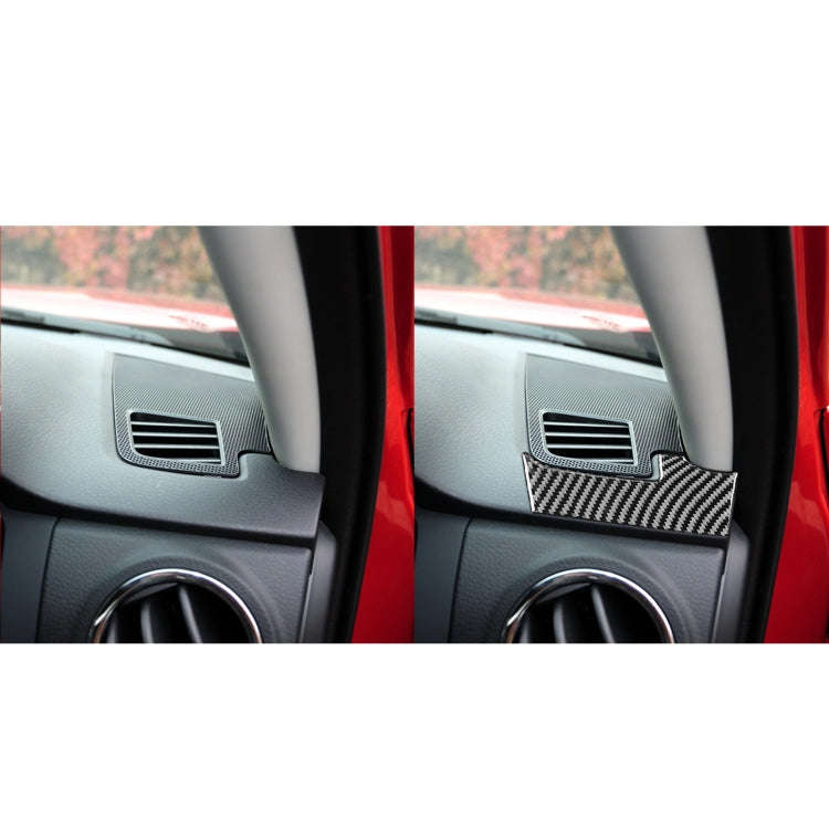 2 PCS / Set Carbon Fiber Car Dashboard Air Outlet Decorative Sticker for Toyota Tundra 2014-2018,...
