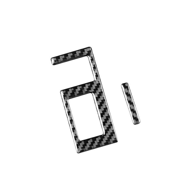 2 PCS / Set Carbon Fiber Car Headlight Switch Ring Decorative Sticker for Toyota Tundra 2014-2018...