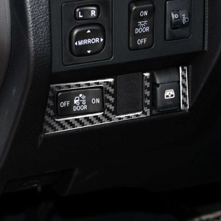 2 PCS / Set Carbon Fiber Car Headlight Switch Ring Decorative Sticker for Toyota Tundra 2014-2018...