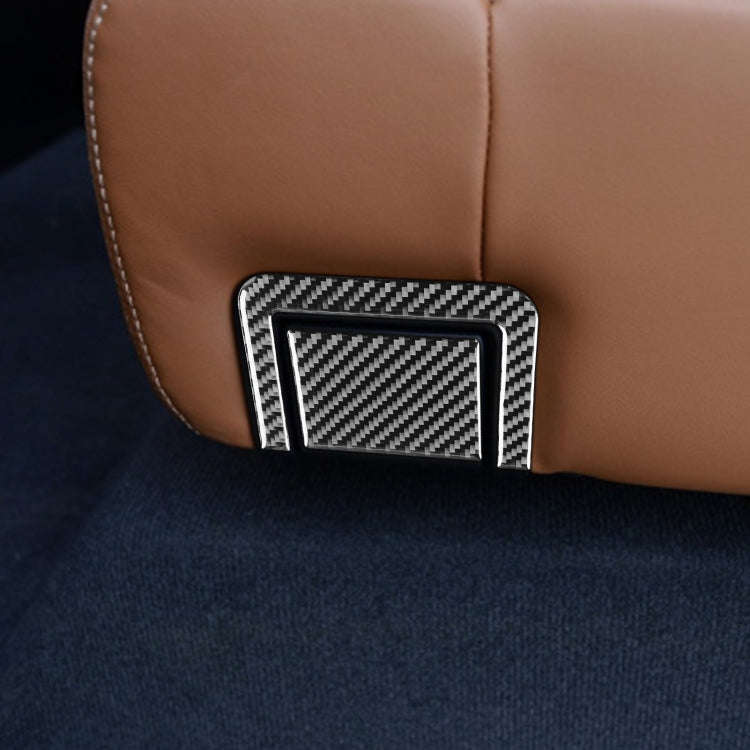 4 PCS / Set Carbon Fiber Car Rear Seat Adjustment Panel Decorative Sticker for Toyota Tundra 2014...