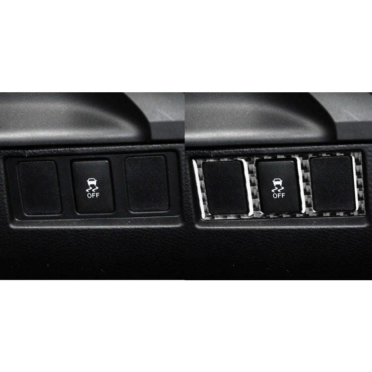 Carbon Fiber Car Mode Switch Decorative Sticker for Toyota Tundra 2014-2018, Left Right Driving U...