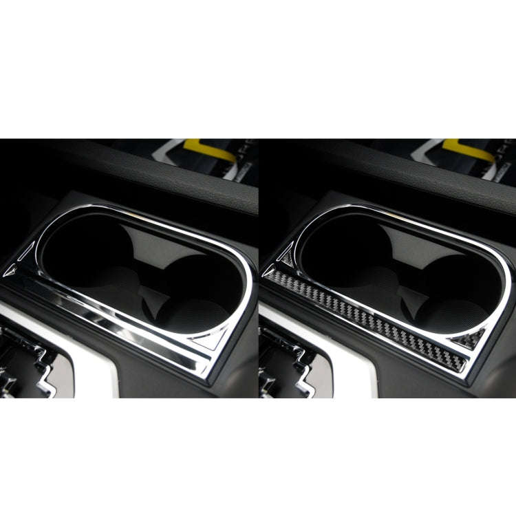 3 PCS / Set Carbon Fiber Car Central Control Cup Holder Decorative Sticker for Toyota Tundra 2014...