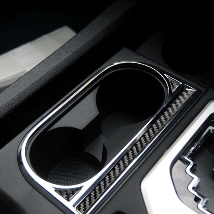 3 PCS / Set Carbon Fiber Car Central Control Cup Holder Decorative Sticker for Toyota Tundra 2014...