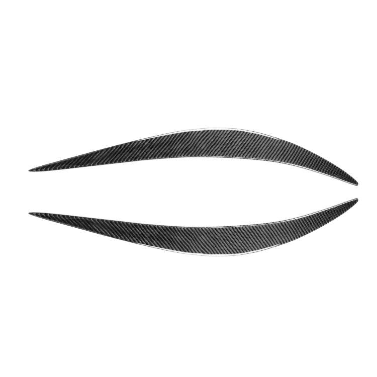 2 PCS / Set Carbon Fiber Car Lamp Eyebrow Decorative Sticker for Infiniti Q50 2014-2019, Drop Glu...