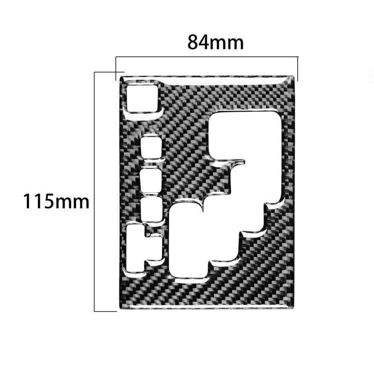 Carbon Fiber Car Gear Panel Decorative Sticker for Toyota 4Runner 2010-2020, Suitable for Left Dr...