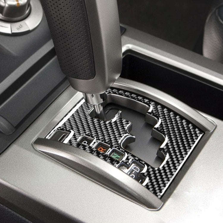 Carbon Fiber Car Gear Panel Decorative Sticker for Toyota 4Runner 2010-2020, Suitable for Left Dr...