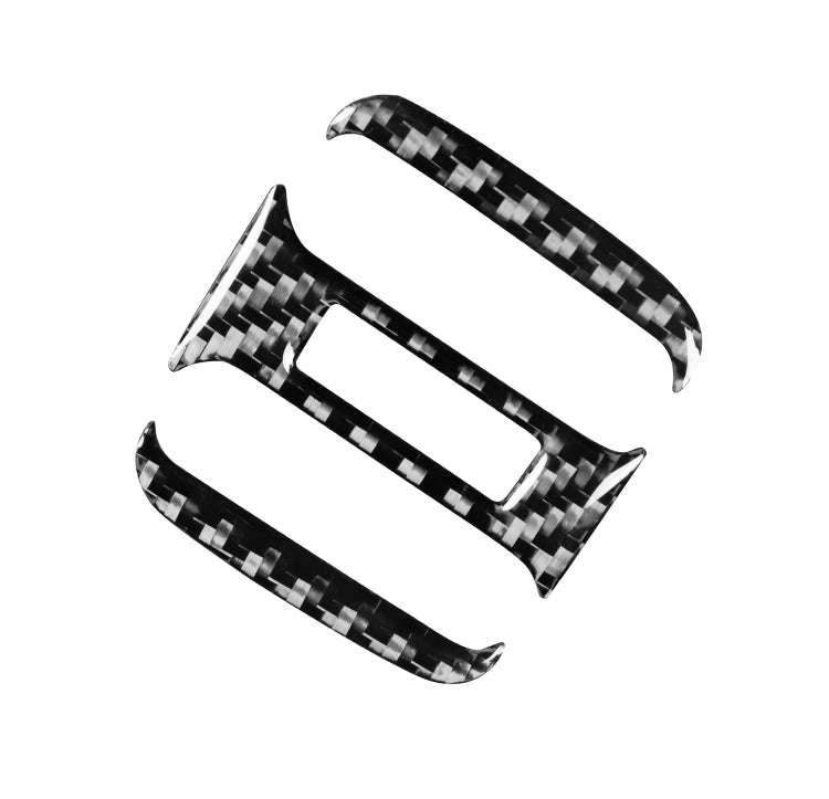 3 PCS / Set Carbon Fiber Car Rear Air Outlet Decorative Sticker for Toyota 4Runner 2010-2020