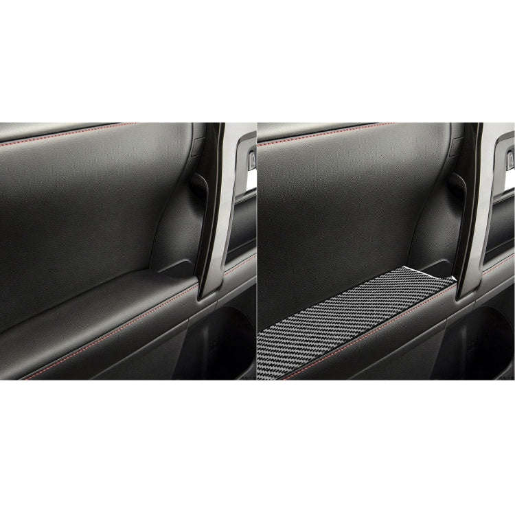 4 PCS / Set Carbon Fiber Car Door Inner Armrest Decorative Sticker for Toyota 4Runner 2010-2020