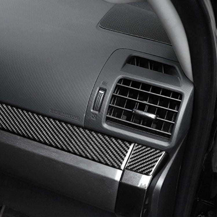 4 PCS / Set Carbon Fiber Car Center Console Decorative Sticker for Toyota 4Runner 2010-2020, Suit...