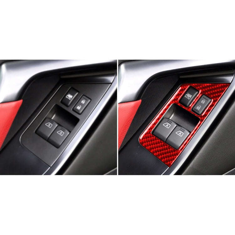 2 PCS / Set Carbon Fiber Car Window Lift Defogger Button Decorative Sticker for Nissan GTR R35 20...