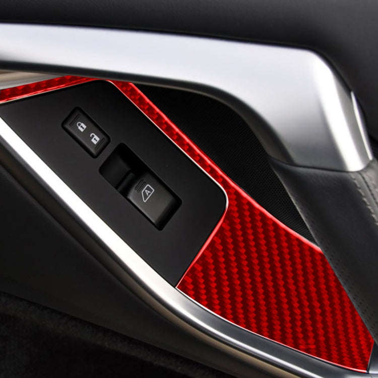 Carbon Fiber Car Window Lift Defogger Panel Sticker for Nissan GTR R35 2008-2016, Left and Right ...