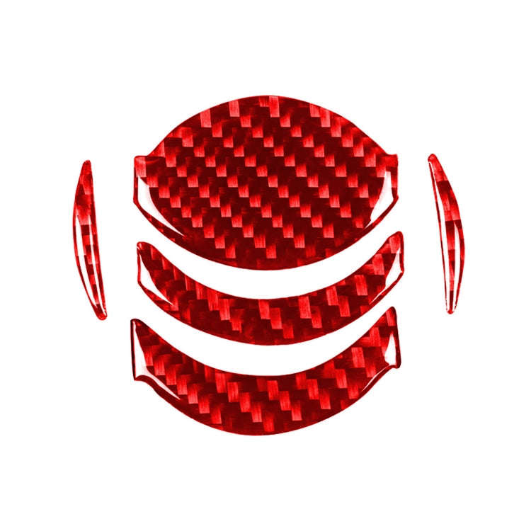 5 PCS / Set Carbon Fiber Car Central Air Outlet Decorative Sticker for Nissan GTR R35 2008-2016, ...