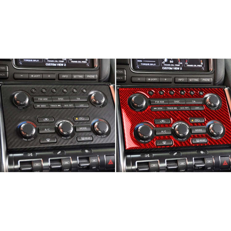 Carbon Fiber Car Instrument Control Panel Decorative Sticker for Nissan GTR R35 2008-2016, Left D...