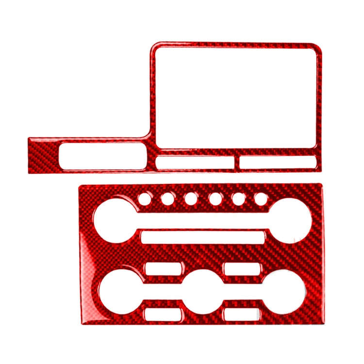2 PCS / Set Carbon Fiber Car Navigation Instrument Decorative Sticker for Nissan GTR R35 2008-201...