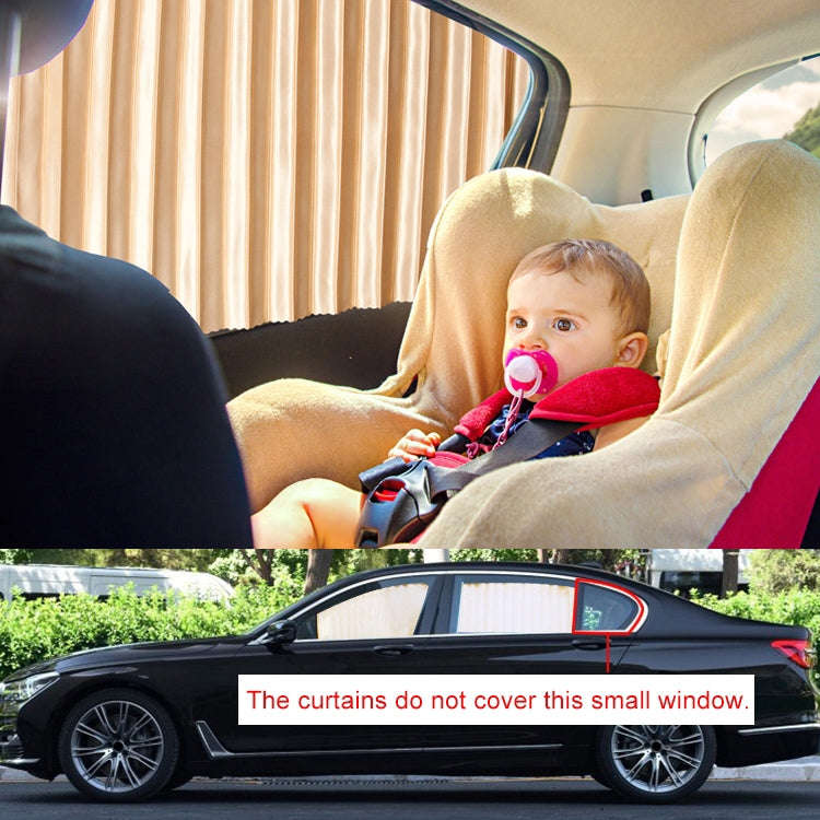 4 in 1 Car Auto Sunshade Curtains Windshield Cover Set (Black)