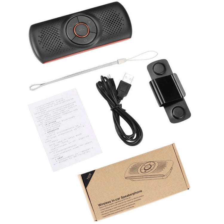 T826 Car Bluetooth Wireless MP3 Player FM Player for Sun Visor