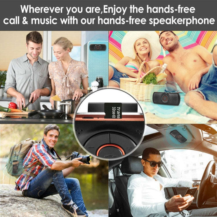 T826 Car Bluetooth Wireless MP3 Player FM Player for Sun Visor
