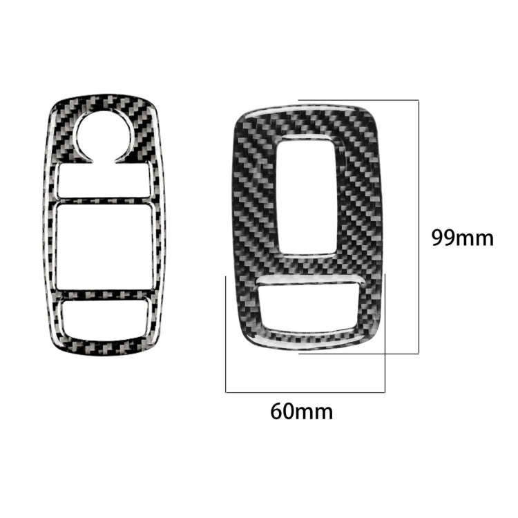 Carbon Fiber Car Window Lift Button Decorative Sticker for Dodge Challenger 2015 to Now, Left Dri...