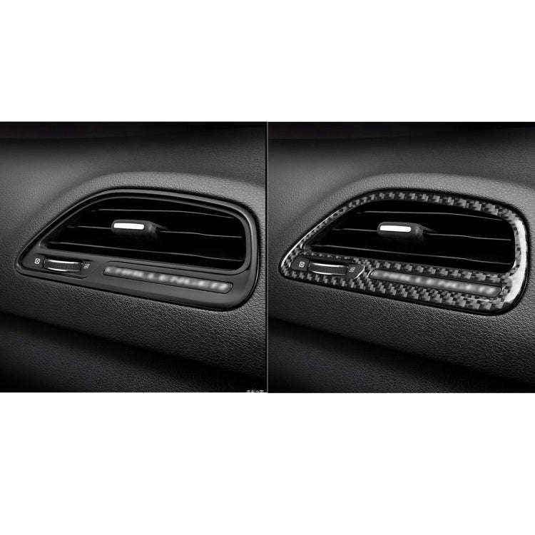 Carbon Fiber Car Instrument Right Air Outlet Decorative Sticker for Dodge Challenger 2015 to Now,...
