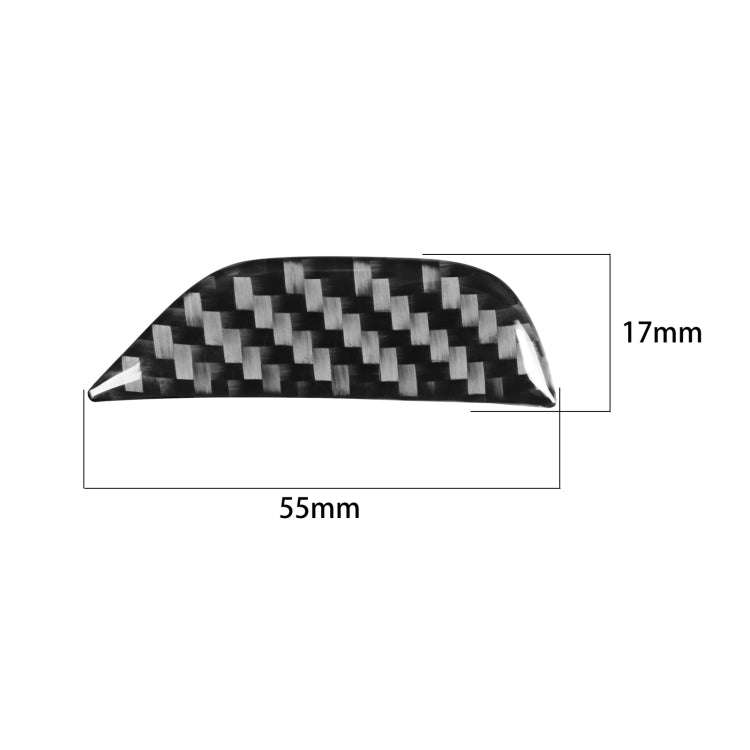 Carbon Fiber Car Central Control Armrest Storage Button Decorative Sticker for Dodge Challenger 2...